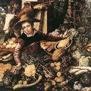 Pieter Aertsen, Market Woman with Vegetable Stall